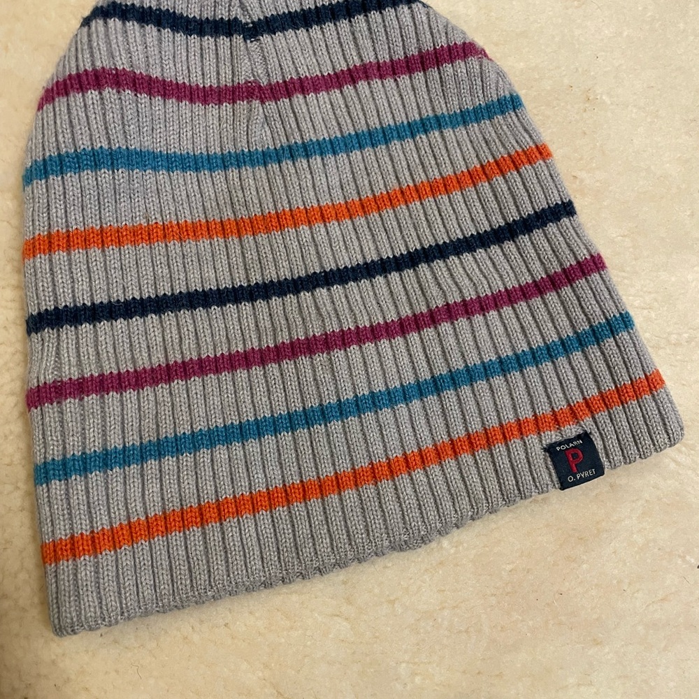 Polarn O. Pyret Striped Beanie Hat